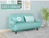 Modern Fashion Folding Washable Multifunctional Lazy Cotton & Linen Fabric Reclining Futon Chair Sofa Bed