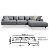 living room Sofa set диван мебель кровать muebles de sala cloth fabric sofa cama puff asiento sala futon Northern Europe L shape