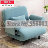 Folding sofa bed dual-use small apartment push-pull space multi-functional simple study living room sofa single luxury chair