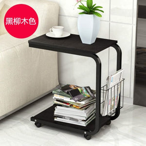 tea table side end table for office coffee table magazine shelf small table movable living room bedroom furniture