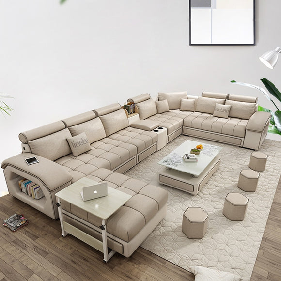 living room furniture modern fabric sofa European sectional sofa set 1901