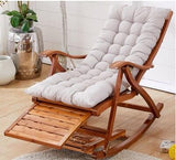 Bamboo rocking chair home balcony lounge chair recliner adults lunch break siesta lazy chaise old man relax chair кресло качалка