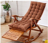 Bamboo rocking chair home balcony lounge chair recliner adults lunch break siesta lazy chaise old man relax chair кресло качалка