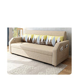 Living Room Sofa Bed Furniture Modern Washable Linen Cotton Solid Wood Frame Natural Latex+Sponge Filler Foldabe Sofa Bed