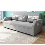 Living Room Sofa Bed Furniture Modern Washable Linen Cotton Solid Wood Frame Natural Latex+Sponge Filler Foldabe Sofa Bed