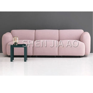 1PC Three-position Nordic Style Sofa Modern Casual Cotton Creative Shape Sofa Removable Living Room Sofa