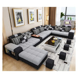 living room furniture modern fabric sofa European sectional sofa set 1903