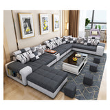 living room furniture modern fabric sofa European sectional sofa set 1903