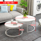 Black Simple Wooden Coffee Table Living Room Combination Coffee Table Small Round Table Fashion Sofa Side Table Home Furniture