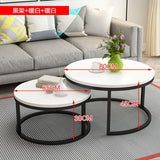 Black Simple Wooden Coffee Table Living Room Combination Coffee Table Small Round Table Fashion Sofa Side Table Home Furniture