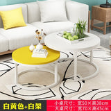 Black Simple Wooden Coffee Table Living Room Combination Coffee Table Small Round Table Fashion Sofa Side Table Home Furniture