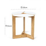 Nordic Style Solid Wood Coffee Table Living Room Sofa Side Table Small Dining Table Creative Bamboo Tea Table Home Furniture