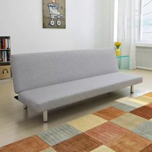 VidaXL Sofa Bed Light Gray Polyester 241656