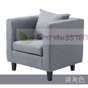 Single sofa idyllic style double sofa coffee chair surrounding chair hotel fabric three-seat sofa leisure sofa