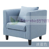 Single sofa idyllic style double sofa coffee chair surrounding chair hotel fabric three-seat sofa leisure sofa