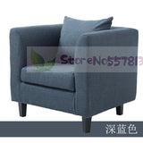 Single sofa idyllic style double sofa coffee chair surrounding chair hotel fabric three-seat sofa leisure sofa