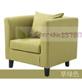 Single sofa idyllic style double sofa coffee chair surrounding chair hotel fabric three-seat sofa leisure sofa