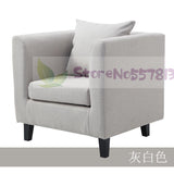 Single sofa idyllic style double sofa coffee chair surrounding chair hotel fabric three-seat sofa leisure sofa