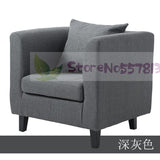 Single sofa idyllic style double sofa coffee chair surrounding chair hotel fabric three-seat sofa leisure sofa