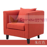 Single sofa idyllic style double sofa coffee chair surrounding chair hotel fabric three-seat sofa leisure sofa