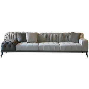 295cm Length Sofa with Eco Leather Upholstery