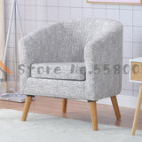 Diyou Fabric Single Sofa Leisure Balcony Small Sofa Leather Living Room Home Room Internet Cafe Computer Sofa Chair