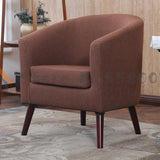 Diyou Fabric Single Sofa Leisure Balcony Small Sofa Leather Living Room Home Room Internet Cafe Computer Sofa Chair