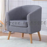 Diyou Fabric Single Sofa Leisure Balcony Small Sofa Leather Living Room Home Room Internet Cafe Computer Sofa Chair