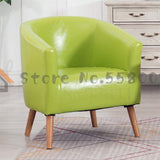 Diyou Fabric Single Sofa Leisure Balcony Small Sofa Leather Living Room Home Room Internet Cafe Computer Sofa Chair