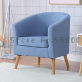 Diyou Fabric Single Sofa Leisure Balcony Small Sofa Leather Living Room Home Room Internet Cafe Computer Sofa Chair