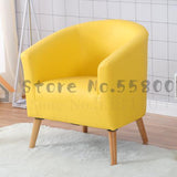 Diyou Fabric Single Sofa Leisure Balcony Small Sofa Leather Living Room Home Room Internet Cafe Computer Sofa Chair