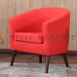 Diyou Fabric Single Sofa Leisure Balcony Small Sofa Leather Living Room Home Room Internet Cafe Computer Sofa Chair