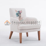 Creative Lazy Nordic Single Sofa Chair Balcony Small Sofa Mini Modern Minimalist Bedroom Small Apartment Lounge Chair