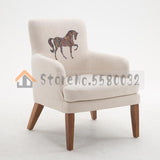 Creative Lazy Nordic Single Sofa Chair Balcony Small Sofa Mini Modern Minimalist Bedroom Small Apartment Lounge Chair