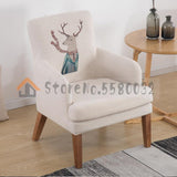 Creative Lazy Nordic Single Sofa Chair Balcony Small Sofa Mini Modern Minimalist Bedroom Small Apartment Lounge Chair