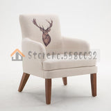 Creative Lazy Nordic Single Sofa Chair Balcony Small Sofa Mini Modern Minimalist Bedroom Small Apartment Lounge Chair