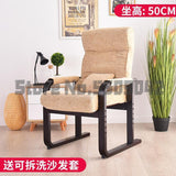 Lazy couch single foldable bedroom computer small sofa feeding lounge chair home balcony casual old chair