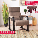 Lazy couch single foldable bedroom computer small sofa feeding lounge chair home balcony casual old chair