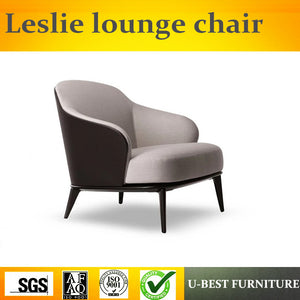 U-BEST Hotel furniture solid wood frame replica minotti leslie chair for sale