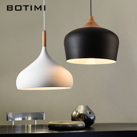 BOTIMI Simple Design Pendant Lights For Dining Kitchen Lampadario Vintage Metal Hanging Lamp Restaurant Luminaria Light Fixture