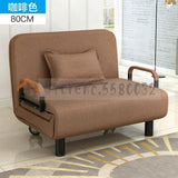 Small Apartment Lazy Sofa Multifunctional Fabric Sofa Bed Folding Living Room Double Simple Modern Office Lunch Break