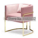 Simple Sofa Single Modern Personality Computer Nordic Fabric Sofa Living Room Lazy Pink Leisure Sofa Chair